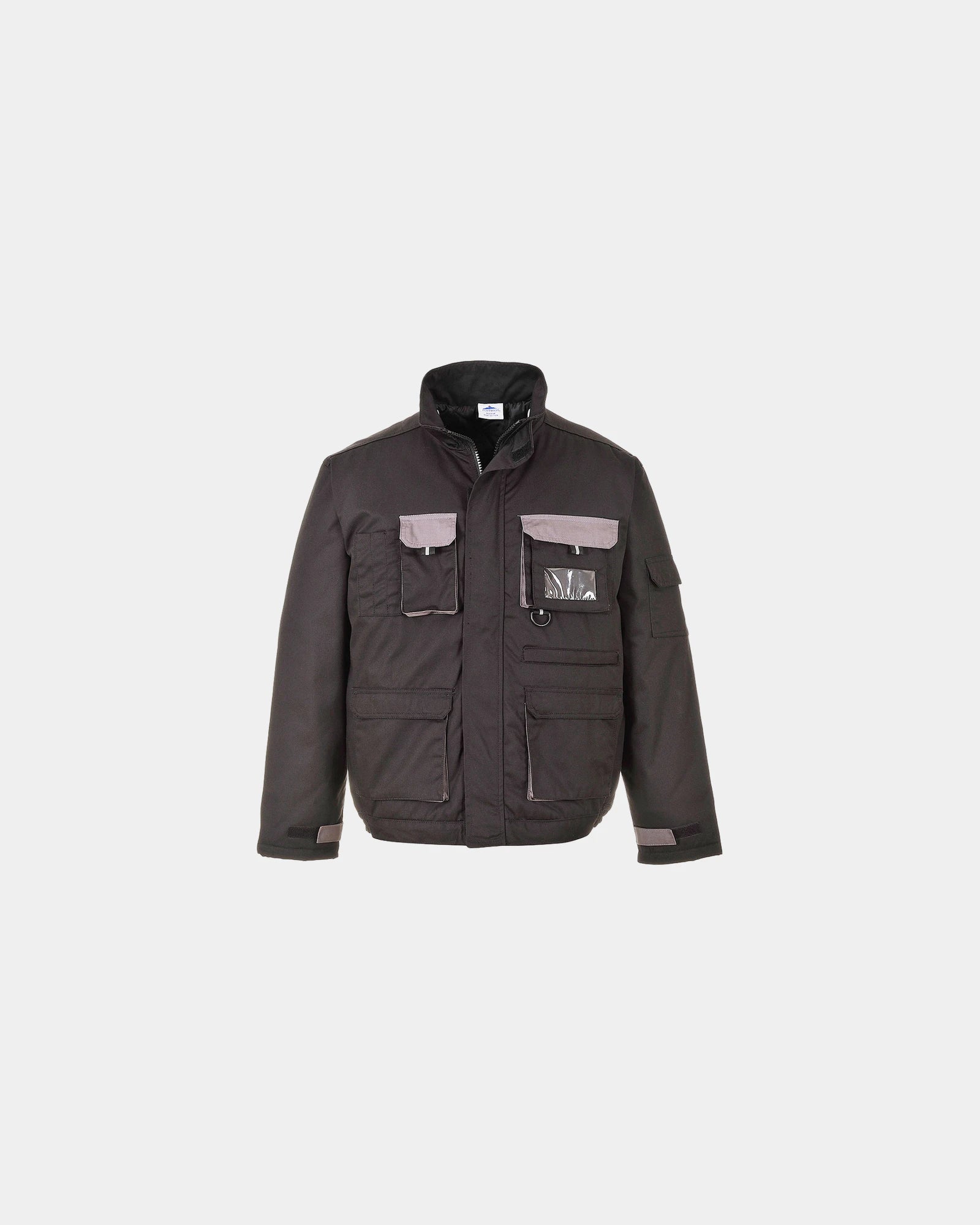 Blouson Texo zum Personalisieren - Schwarz-Himmelblau